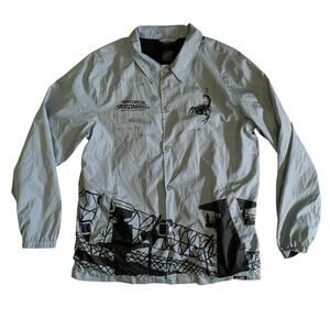 Broken Promises Men's Size M Guard Your Heart Snap Button Lightweight Jacket